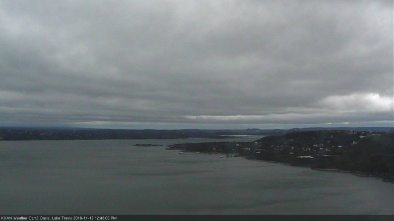 Lake Travis webcam, November 12, 2018 11:45 AM CT