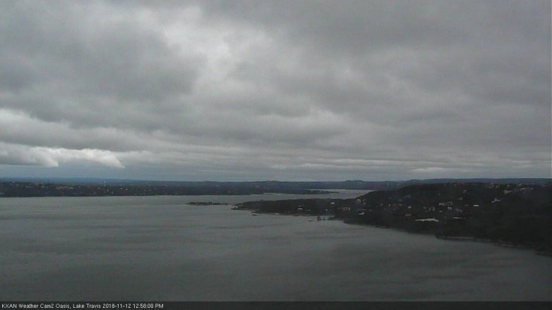 Lake Travis webcam, November 12, 2018 12:00 PM CT
