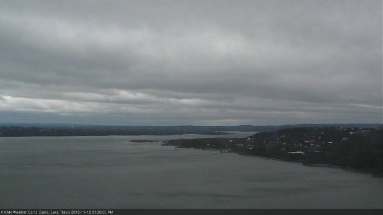 Lake Travis webcam, November 12, 2018 12:30 PM CT
