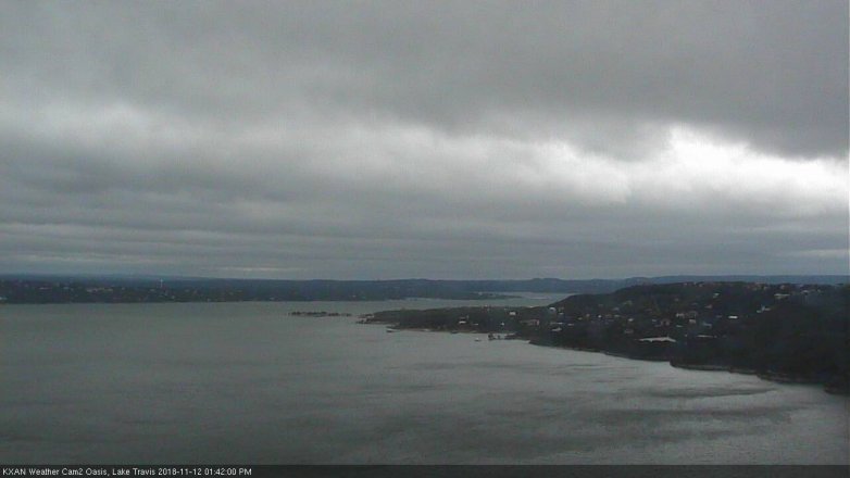 Lake Travis webcam, November 12, 2018 12:45 PM CT