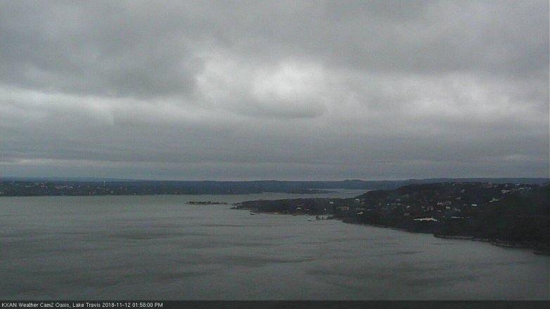Lake Travis webcam, November 12, 2018 1:00 PM CT