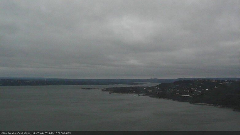 Lake Travis webcam, November 12, 2018 1:05 PM CT