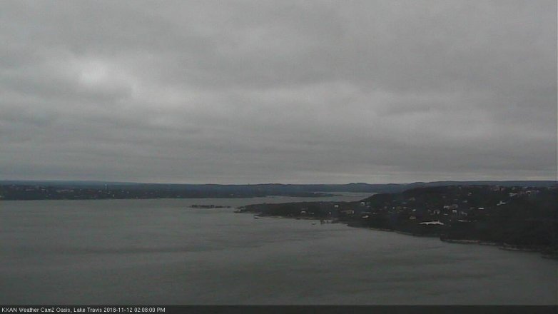 Lake Travis webcam, November 12, 2018 1:10 PM CT