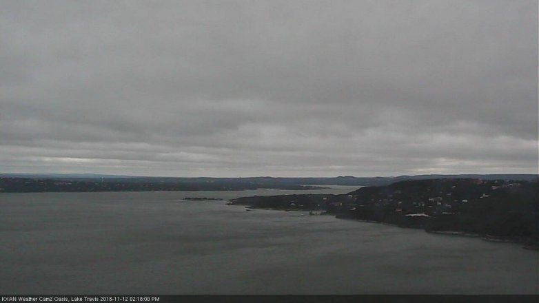 Lake Travis webcam, November 12, 2018 1:20 PM CT