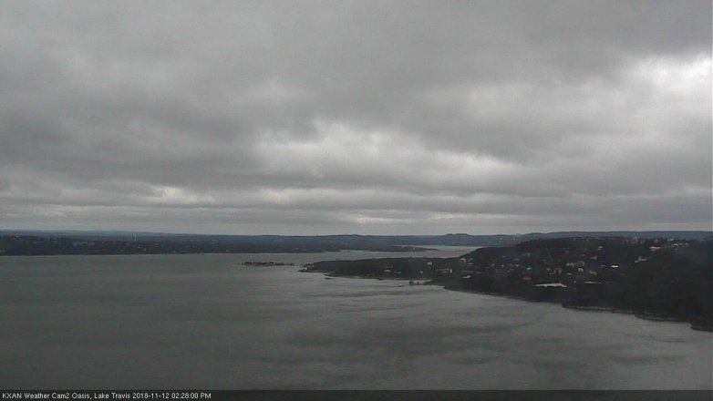 Lake Travis webcam, November 12, 2018 1:30 PM CT