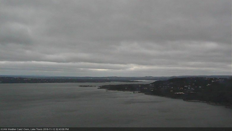 Lake Travis webcam, November 12, 2018 1:45 PM CT