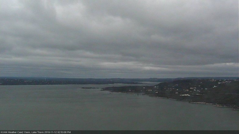 Lake Travis webcam, November 12, 2018 1:55 PM CT