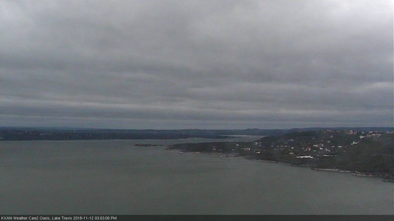 Lake Travis webcam, November 12, 2018 2:05 PM CT