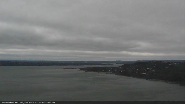 Lake Travis webcam, November 12, 2018 2:30 PM CT