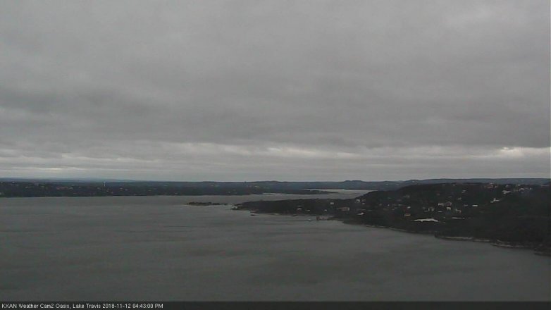 Lake Travis webcam, November 12, 2018 3:45 PM CT