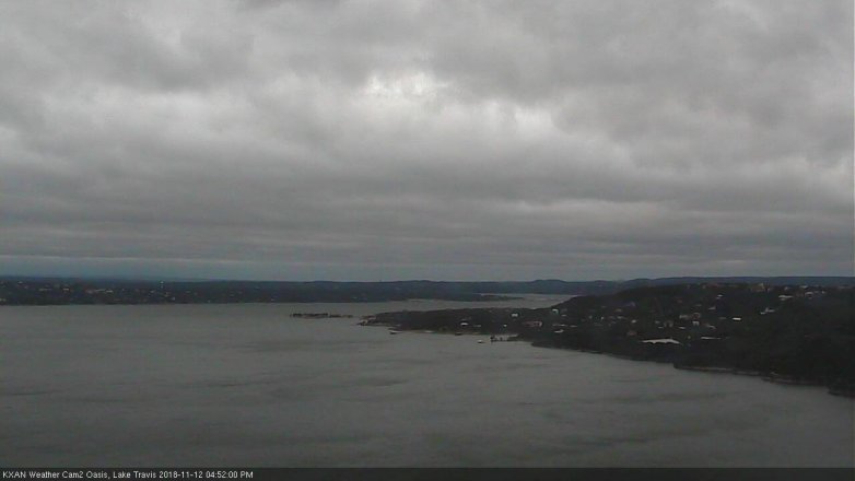 Lake Travis webcam, November 12, 2018 3:55 PM CT