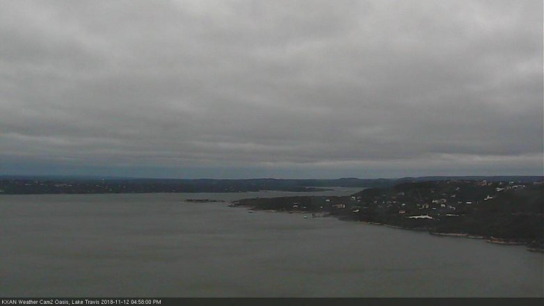 Lake Travis webcam, November 12, 2018 4:00 PM CT