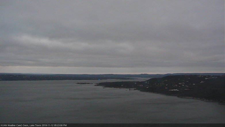 Lake Travis webcam, November 12, 2018 4:25 PM CT