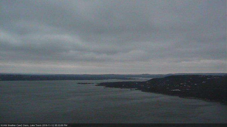 Lake Travis webcam, November 12, 2018 4:35 PM CT
