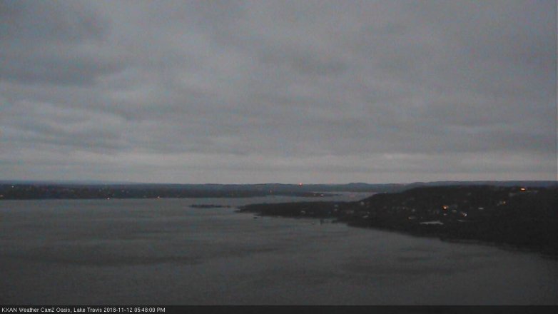 Lake Travis webcam, November 12, 2018 4:50 PM CT