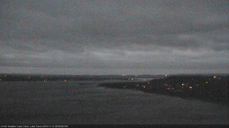 Lake Travis webcam, November 12, 2018 5:00 PM CT