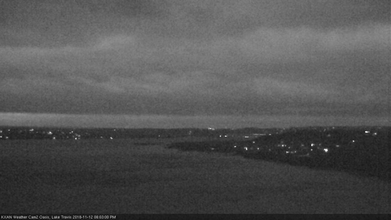 Lake Travis webcam, November 12, 2018 5:05 PM CT