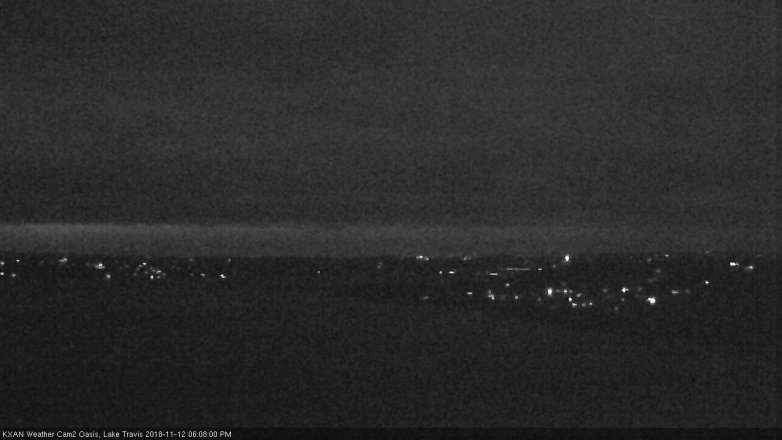 Lake Travis webcam, November 12, 2018 5:10 PM CT