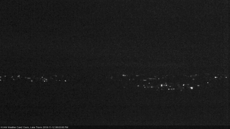 Lake Travis webcam, November 12, 2018 7:05 PM CT