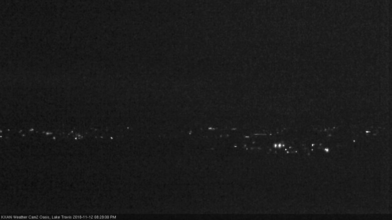 Lake Travis webcam, November 12, 2018 7:30 PM CT