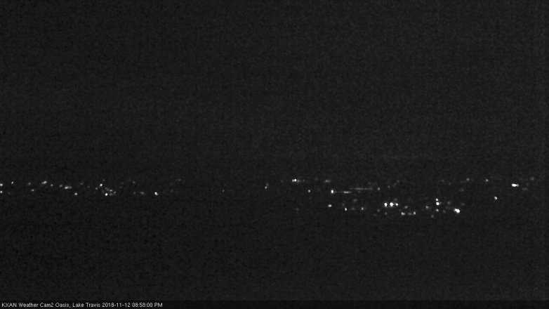Lake Travis webcam, November 12, 2018 8:00 PM CT