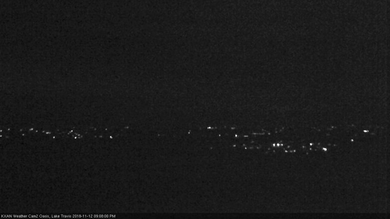 Lake Travis webcam, November 12, 2018 8:10 PM CT