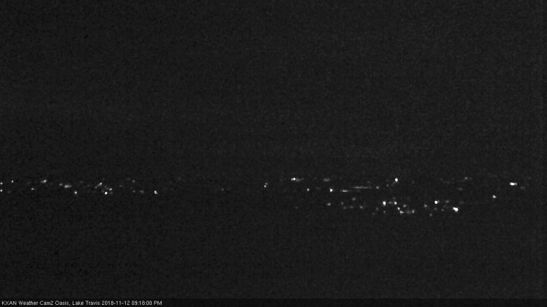 Lake Travis webcam, November 12, 2018 8:20 PM CT