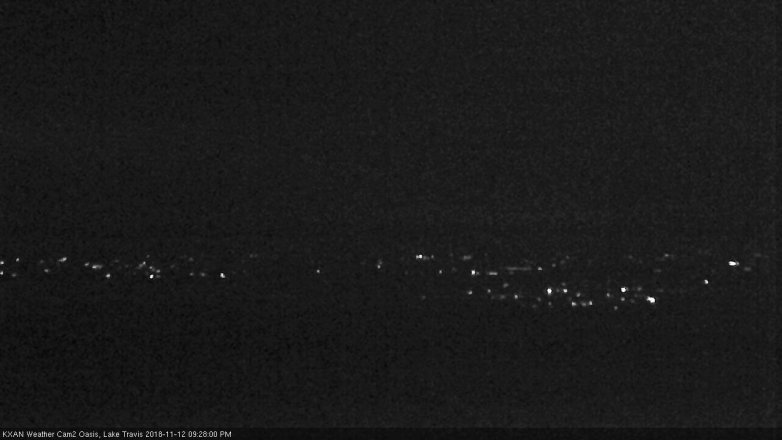 Lake Travis webcam, November 12, 2018 8:30 PM CT