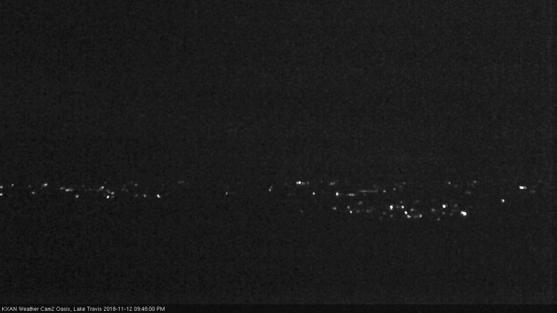 Lake Travis webcam, November 12, 2018 8:50 PM CT