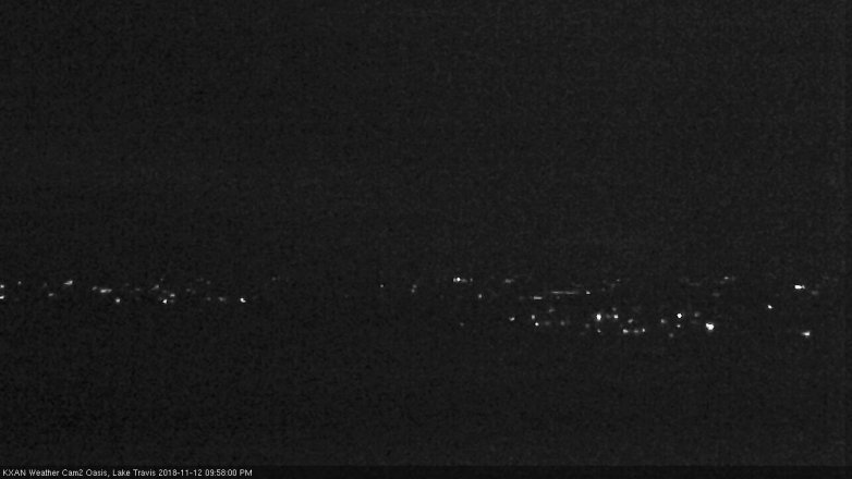 Lake Travis webcam, November 12, 2018 9:00 PM CT