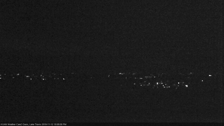 Lake Travis webcam, November 12, 2018 9:10 PM CT