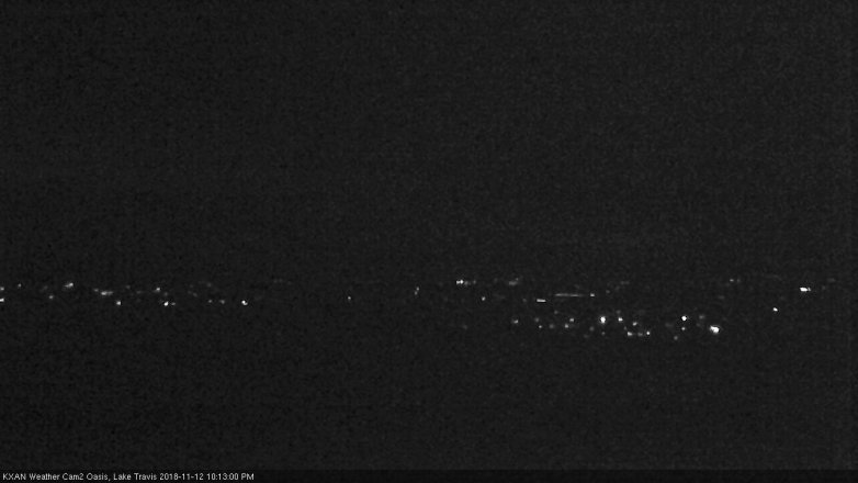 Lake Travis webcam, November 12, 2018 9:15 PM CT