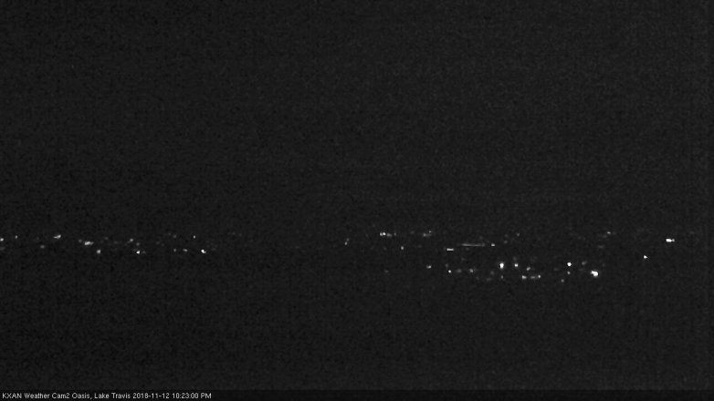 Lake Travis webcam, November 12, 2018 9:25 PM CT