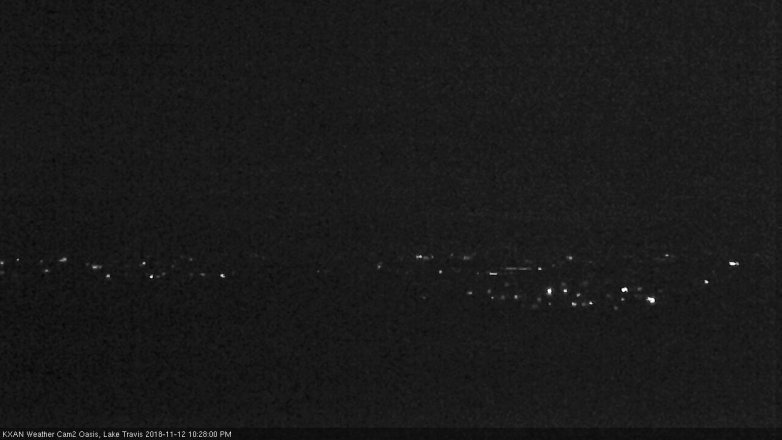 Lake Travis webcam, November 12, 2018 9:30 PM CT