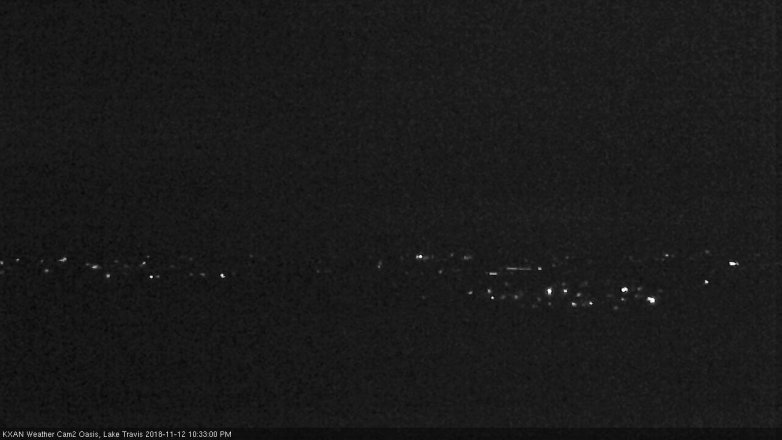 Lake Travis webcam, November 12, 2018 9:35 PM CT
