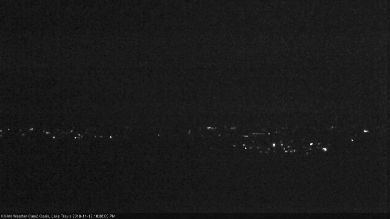 Lake Travis webcam, November 12, 2018 9:40 PM CT