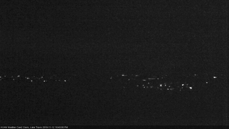 Lake Travis webcam, November 12, 2018 9:45 PM CT