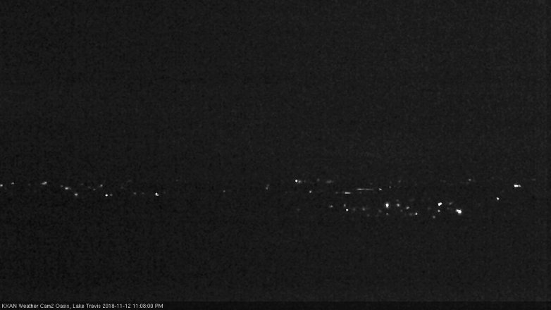 Lake Travis webcam, November 12, 2018 10:10 PM CT
