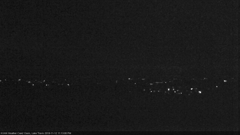 Lake Travis webcam, November 12, 2018 10:15 PM CT