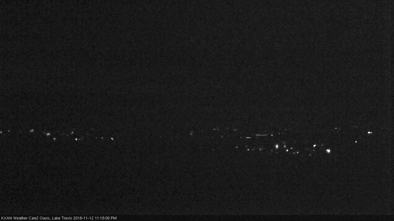 Lake Travis webcam, November 12, 2018 10:20 PM CT