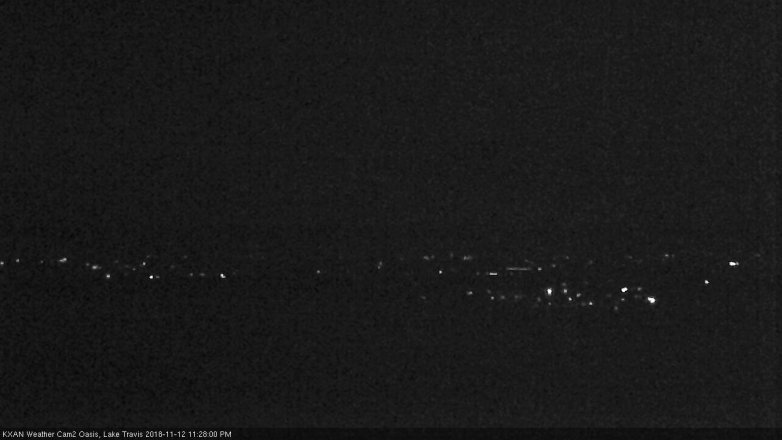 Lake Travis webcam, November 12, 2018 10:30 PM CT