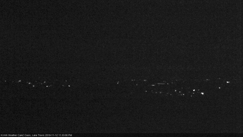 Lake Travis webcam, November 12, 2018 10:35 PM CT