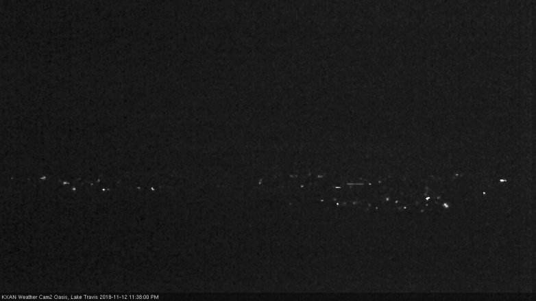 Lake Travis webcam, November 12, 2018 10:40 PM CT