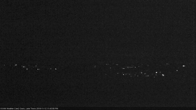 Lake Travis webcam, November 12, 2018 10:45 PM CT