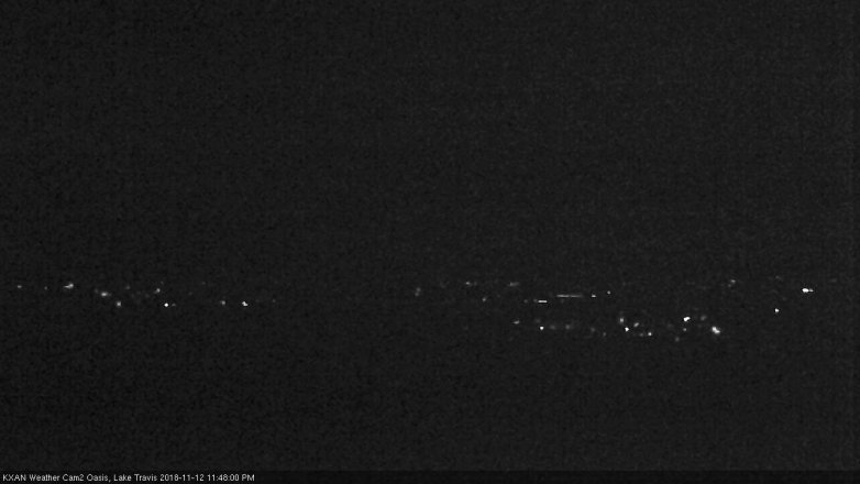 Lake Travis webcam, November 12, 2018 10:50 PM CT