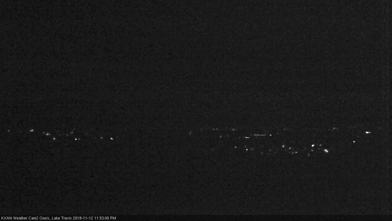 Lake Travis webcam, November 12, 2018 10:55 PM CT