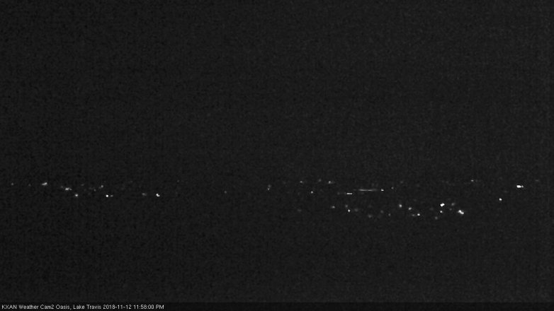 Lake Travis webcam, November 12, 2018 11:00 PM CT