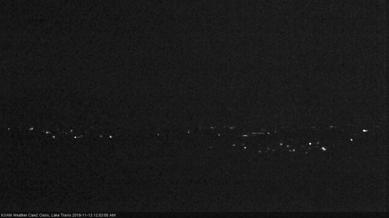 Lake Travis webcam, November 12, 2018 11:05 PM CT