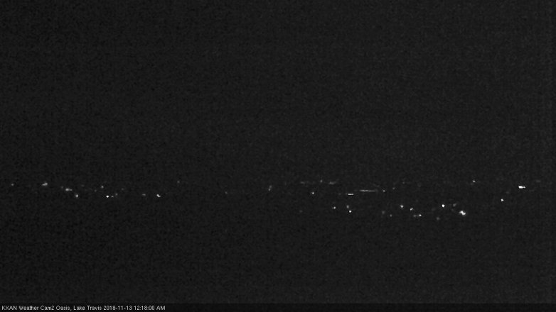 Lake Travis webcam, November 12, 2018 11:20 PM CT