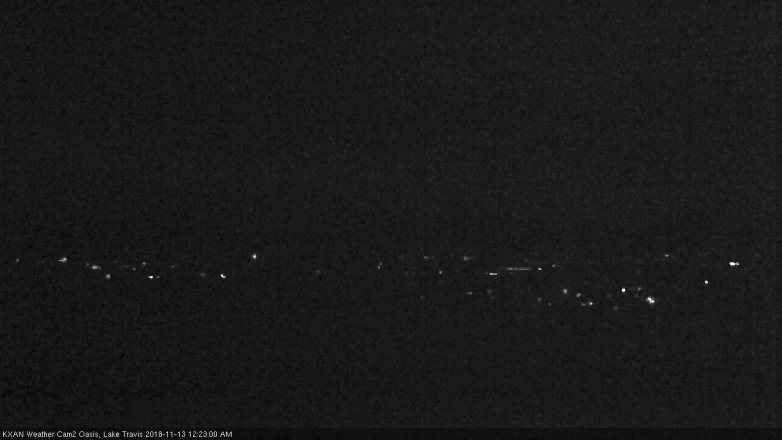 Lake Travis webcam, November 12, 2018 11:25 PM CT